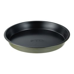 Molde Redondo De Acero Al Carbono, Para Horno, Experto, Verde Oliva, Ø25 X 3 Cm