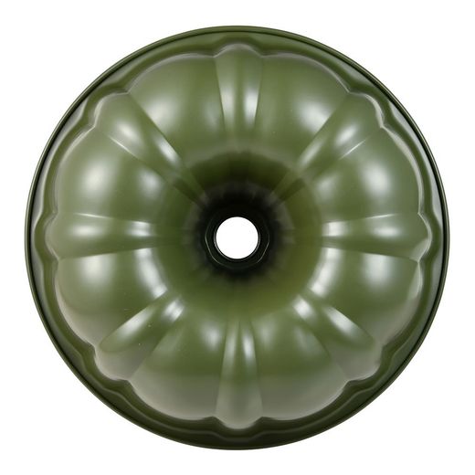 Molde Redondo De Acero Al Carbono, Para Horno, Experto, Verde Oliva, Ø25,5 X 8 Cm