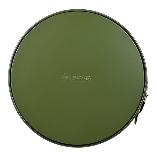 Molde Redondo Desmontable De Acero Al Carbono, Para Horno, Experto, Verde Oliva, Ø26 X 6,8 Cm