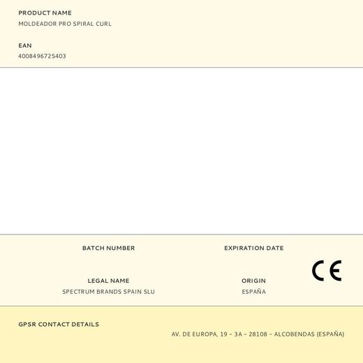 Moldeador Pro Spiral Curl
