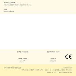 Molinillo De Pimienta Electrico 22,3 Cm