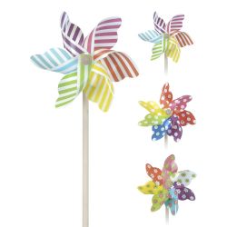 Molinillo De Viento Ø22X55Cm Colores / Modelos Surtidos