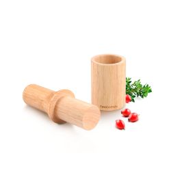 Mortero Con Maza De Madera Ø6 Cm