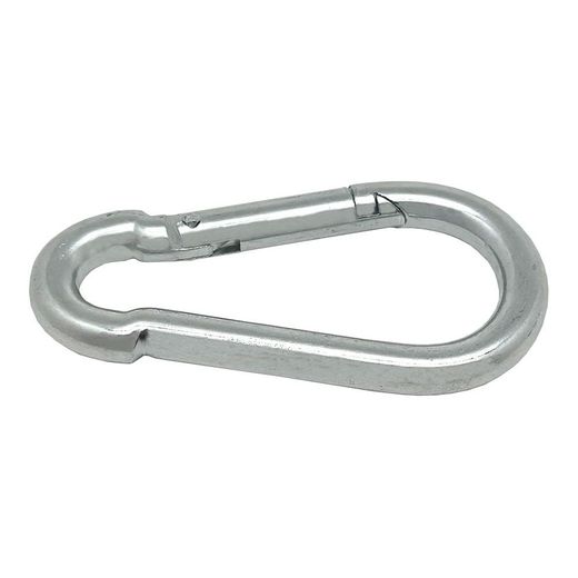 Mosquetón Bombero, Sin Seguro, Msq01, Acero Galvanizado, 5 X 50 Mm. 2 Unidades