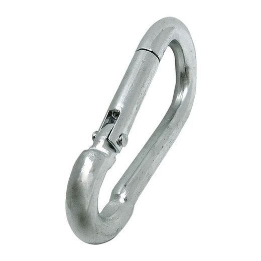 Mosquetón Bombero, Sin Seguro, Msq01, Acero Galvanizado, 5 X 50 Mm. 2 Unidades