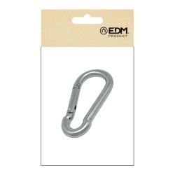 Mosquetón Bombero Sin Seguro, Msq01, Acero Galvanizado, 9 X 90 Mm