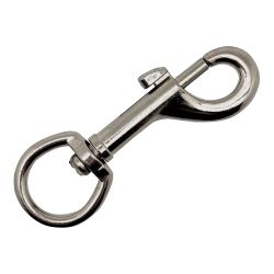 Mosquetón Llavero Anilla, Msq05, Acero Niquelado, 82 Mm, 3/4"