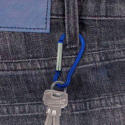 Mosquetón Msq04, Aluminio, Colores Surtidos. 5 X 50 Mm, 2 Unidades