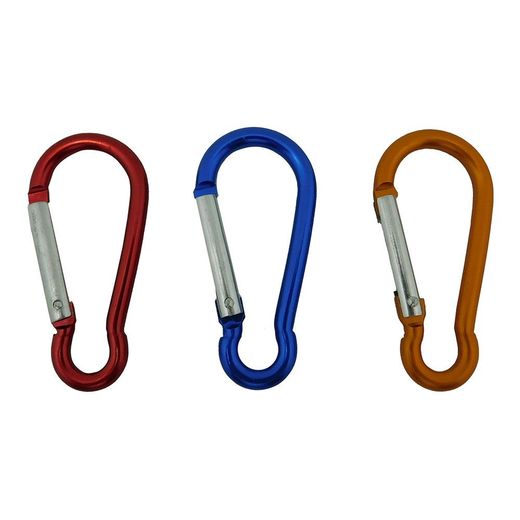 Mosquetón Msq04, Aluminio, Colores Surtidos, 8 X 80 Mm