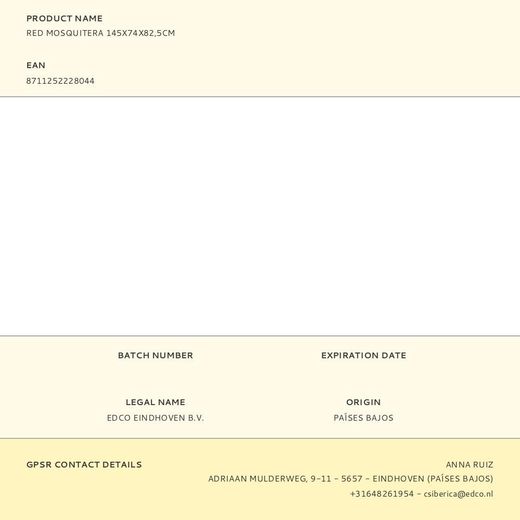 Mosquitera Para Cunas De Bebé, Blanca, 145 X 74 X 82,5 Cm