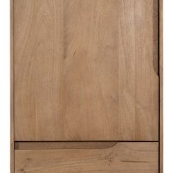 Mueble Auxiliar Natural Madera De Mango 60 X 44 X 180 Cm