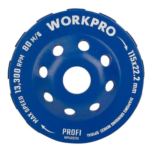 Muela Copa Diamantada Hormigón Profi Ø115 X 22,2 Mm