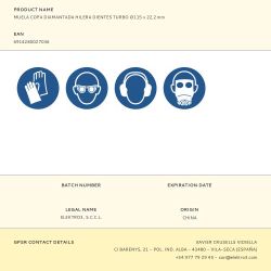 Muela Copa Diamantada Profi Ø115 X 22,2 Mm