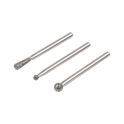 Muelas De Diamante Esféricas Y Cónicas, Set 3 Uds