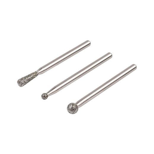 Muelas De Diamante Esféricas Y Cónicas, Set 3 Uds