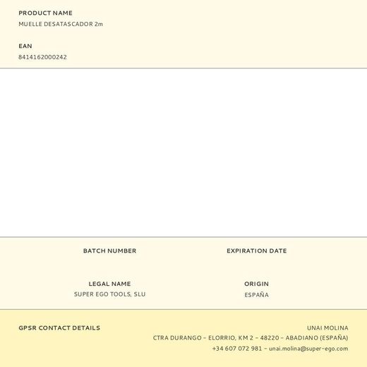 Muelle Desatascador 2 M