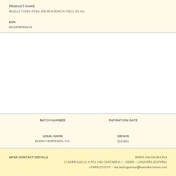 Muelle Tijera Poda 308 Referencia 70611 65 Mm