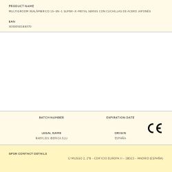 Multigroom Inalámbrico 15-En-1 Super-X-Metal Series Con Cuchillas De Acero Japonés