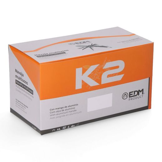Multiherramienta Con Mosquetón Modelo Plateado, Serie K2