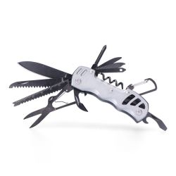 Multiherramienta Con Mosquetón Modelo Plateado, Serie K2
