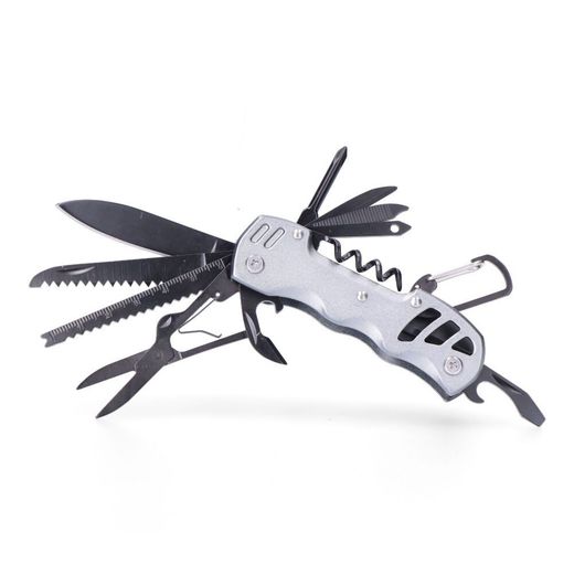 Multiherramienta Con Mosquetón Modelo Plateado, Serie K2