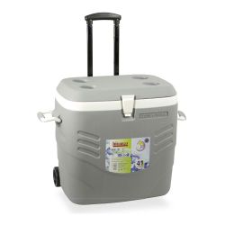 Nevera De Camping 41 L Color Gris Con Ruedas