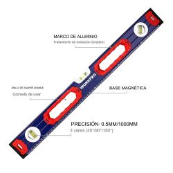 Nivel De Burbuja Con Base Magnética 60 Cm