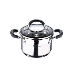 Olla 1,8 L De Acero Inoxidable Con Tapa Foodies Ø16 X 10 Cm