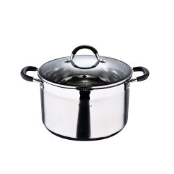 Olla 9,5 L De Acero Inoxidable Con Tapa Foodies Ø28 X 16,5 Cm