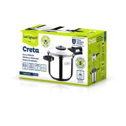 Olla A Presión 6 L Acero Inoxidable Creta Ø22Cm