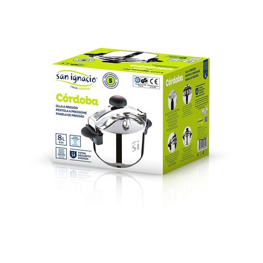 Olla A Presión 8 L Acero Inoxidable Cordoba Ø24 Cm