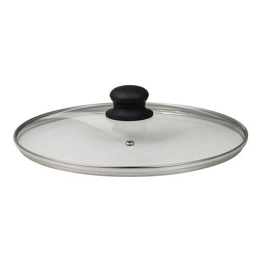 Olla Baja De Aluminio Prensado Con Tapa, Inducción, Experto Ø28 X 8 Cm