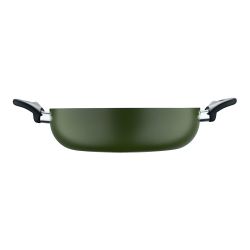 Olla Baja De Aluminio Prensado Con Tapa, Inducción, Experto Ø28 X 8 Cm