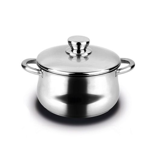 Olla Inoxidable Silverinox 6,8 L + Tapa Acero Inoxidable 18/10 Ø24 X 15 Cm