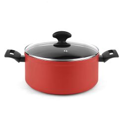 Olla Maxima + Tapa Roja Aluminio Ø24 X 11 Cm