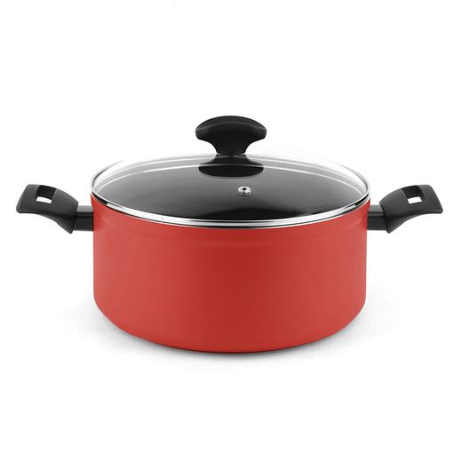 Olla Maxima + Tapa Roja Aluminio Ø24 X 11 Cm