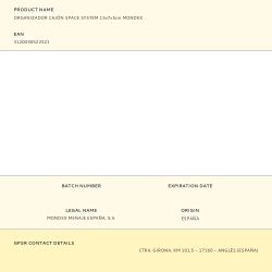 Organizador Cajón Space System 15 X 7 X 5 Cm