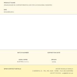 Organizador De Compartimentos Con Tapa 10 Divisiones