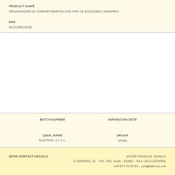 Organizador De Compartimentos Con Tapa 18 Divisiones