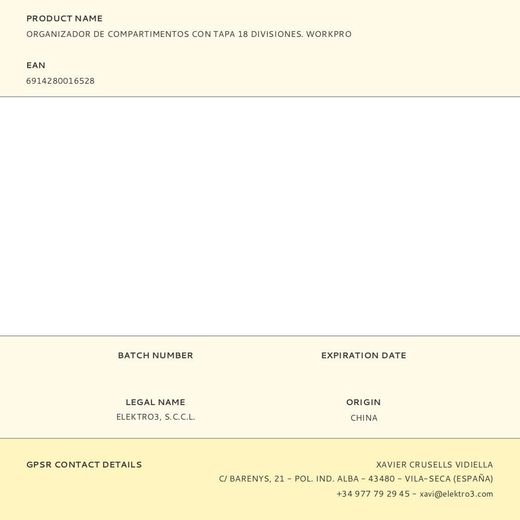 Organizador De Compartimentos Con Tapa 18 Divisiones