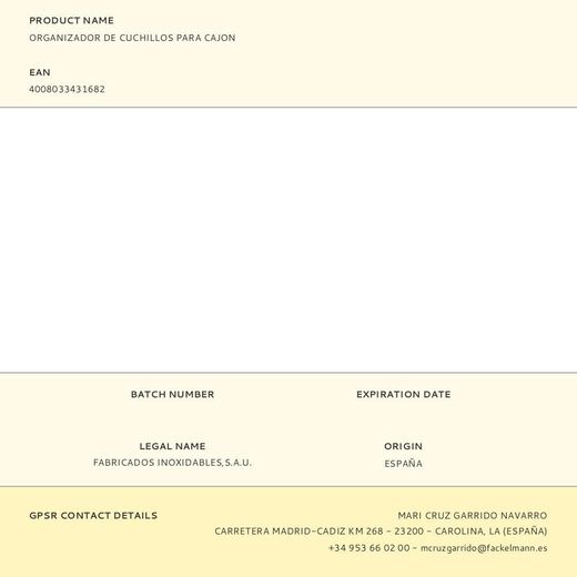 Organizador De Cuchillos Para Cajón