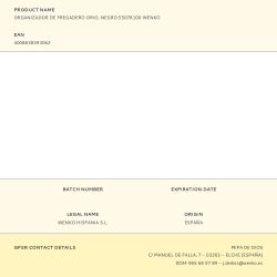 Organizador De Fregadero Orio Negro