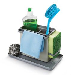 Organizador De Fregadero Tidy-Tex, Gris, 24 X 12,5 X 14,5 Cm