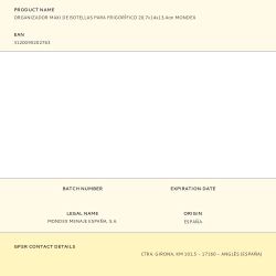 Organizador Para Frigorífico Maxi De Botellas 20,7 X 14 X 13,4 Cm