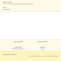 Palillos Redondos El Leñador Caja De Cartón Con 800 Uds, Expositor 12 Uds