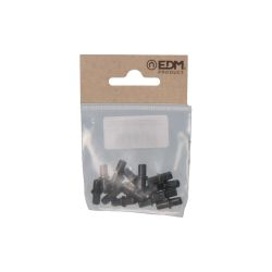 Pack 16 Uds. Porta-Estante De Hierro Redondo Nº 5 Negro