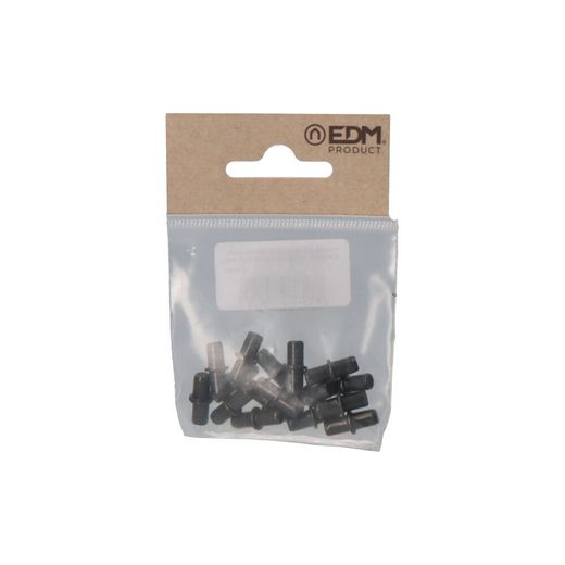 Pack 16 Uds. Porta-Estante De Hierro Redondo Nº 5 Negro