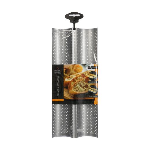 Pack 2 Moldes Perforados Para Baguette 38X16Cm.