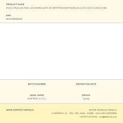 Pack 2 Muelles Para Los Downlights De Empotrar Edm Modelos 31572 31573 31565 31566