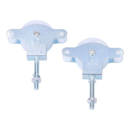 Pack 2 Uds. Polea Nylon 40 Mm Tornillo